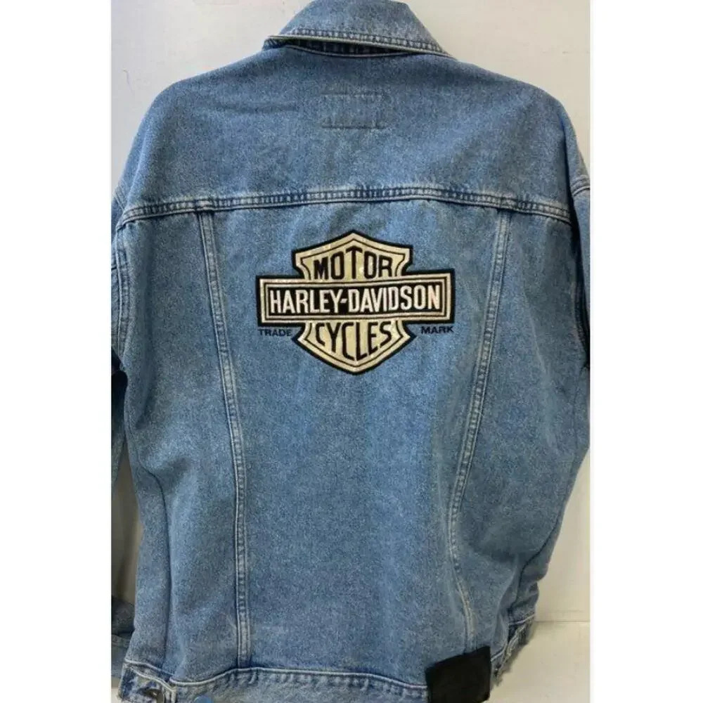 Vintage Harley Davidson Denim Jacket - S - Picture 2 of 5